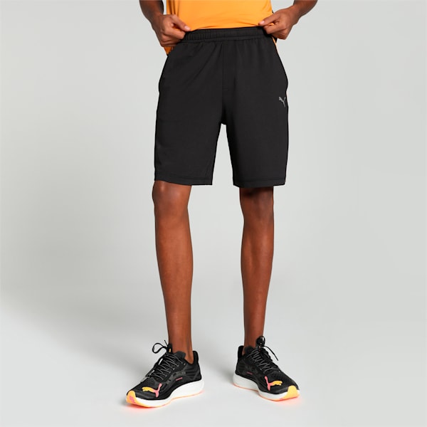 PUMA x one8 Men's Knitted 8" Training Shorts, PUMA Black-Ginger Tea, extralarge-IND